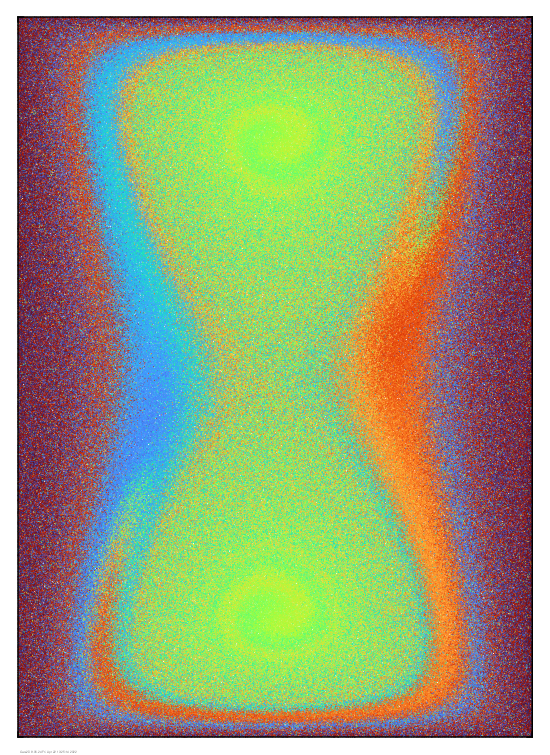 Mixing with diffusion after 20 time units